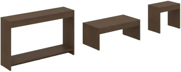 Coffee Table (Set of 3) - Brown