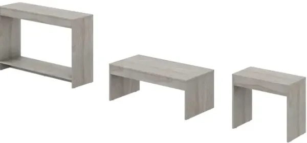 Coffee Table (Set of 3) - Light Gray