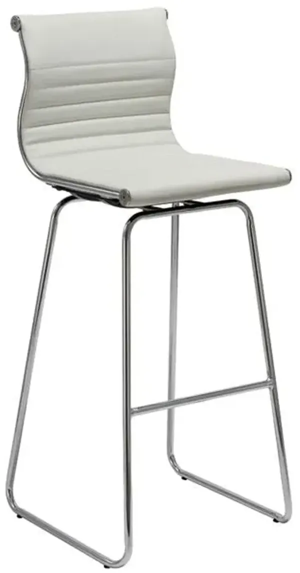 18" x 16" x 41" Bar Chair - White