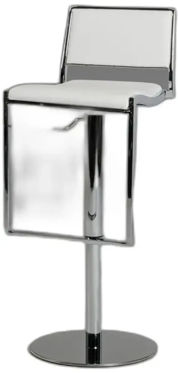 Bar Chair - White Pearl Silver