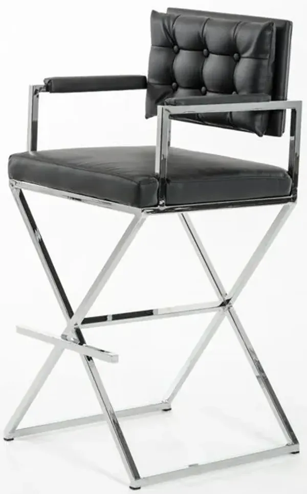 21" x 23" x 43" Bar Chair - Black