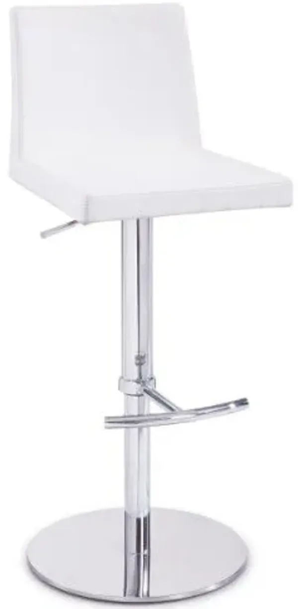 19" x 16" x 42" Bar Chair - White