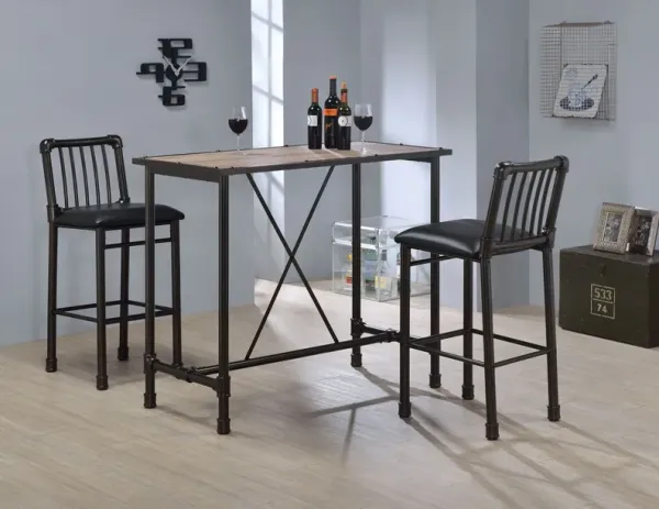 Iron Bar Chairs (Set of 2) - Black