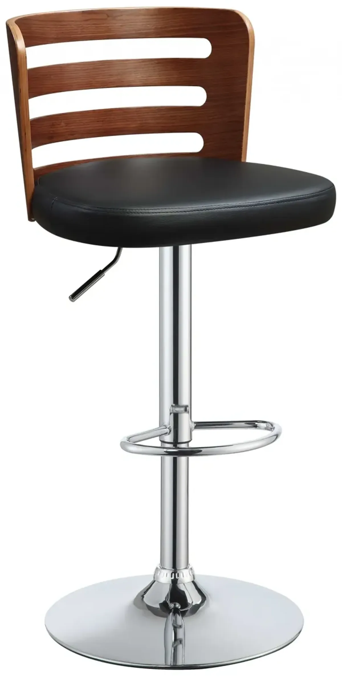 18" x 18" x 34" Bar Chair - Black / Dark Brown