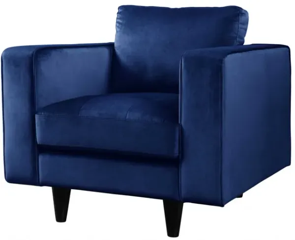 Velvet Chair - Navy