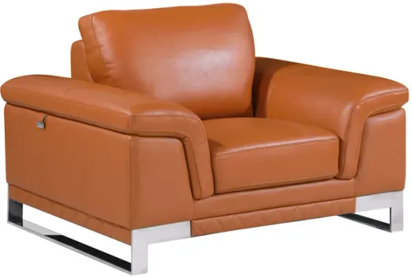 Lovely Leather Chair - Camel