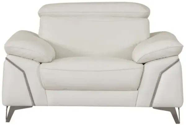 Fashionable Leather Chair - White