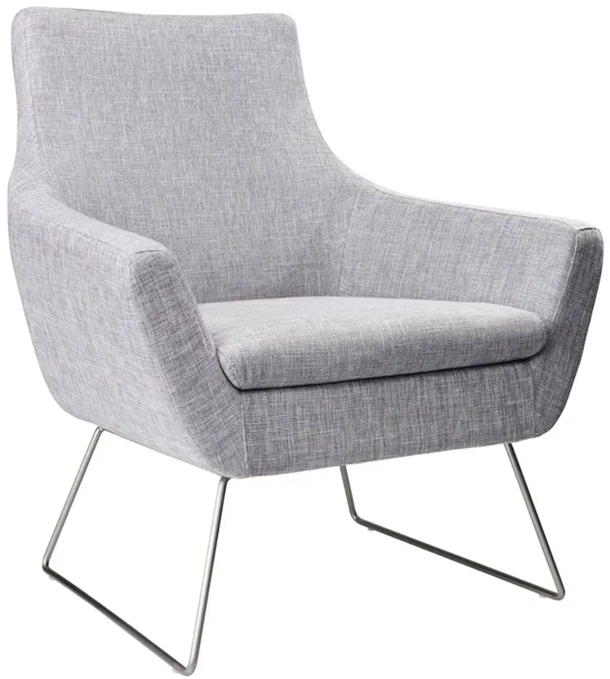 Upholstered Armchair - Pale Gray