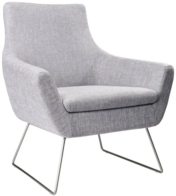 Upholstered Armchair - Pale Gray
