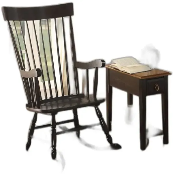 Wood Rocking Chair - Black