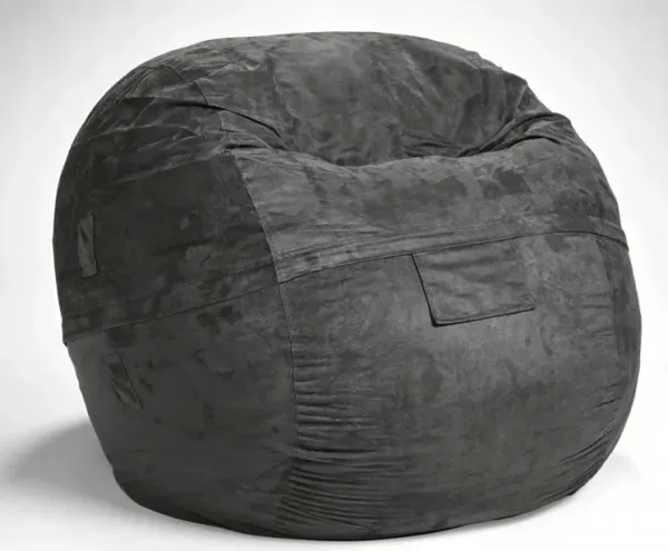 Classic Cozy Bean Bag Chair - Dark Gray