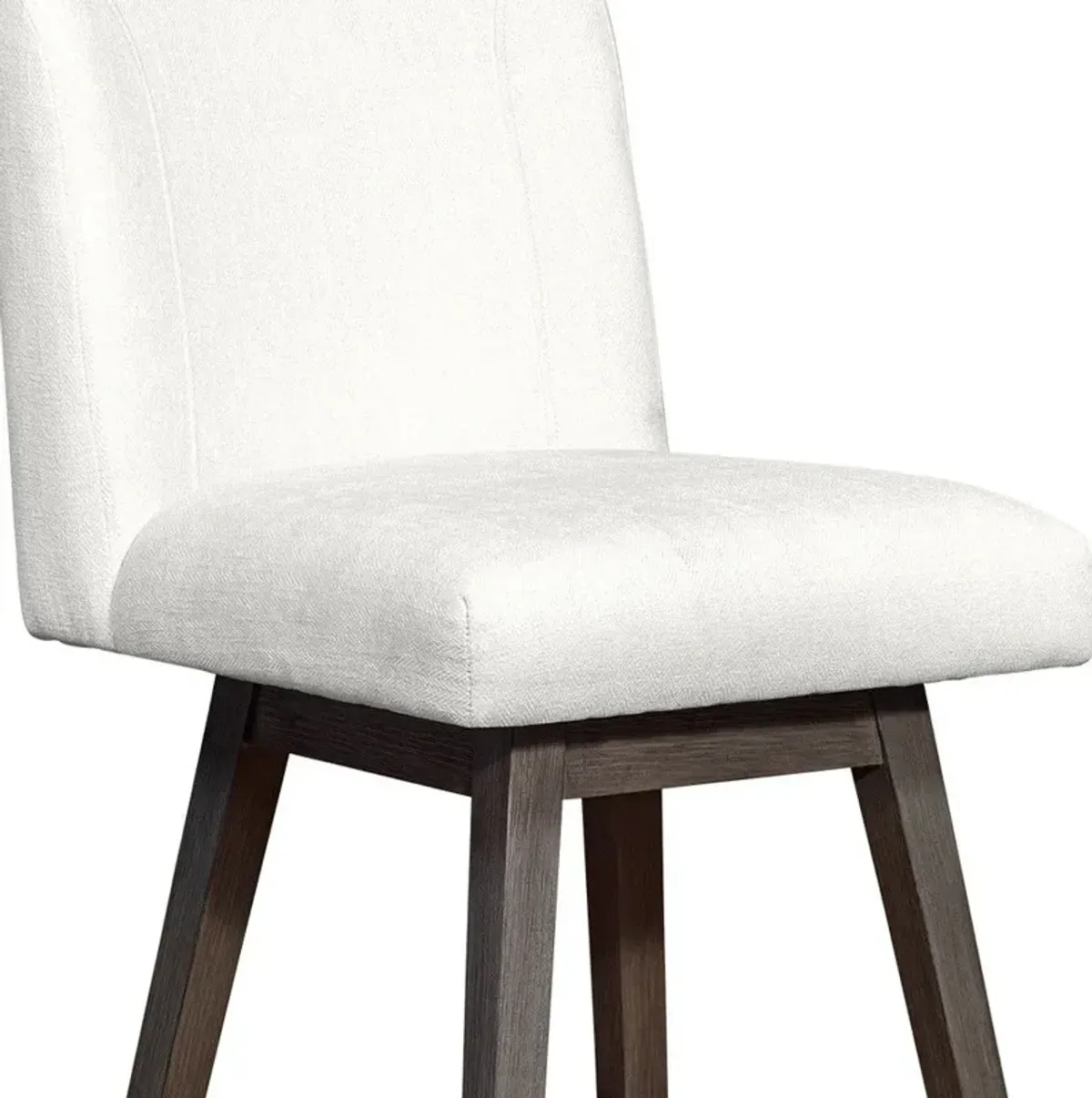 Solid Wood Swivel Counter Height Bar Chair - Pearl And Gray