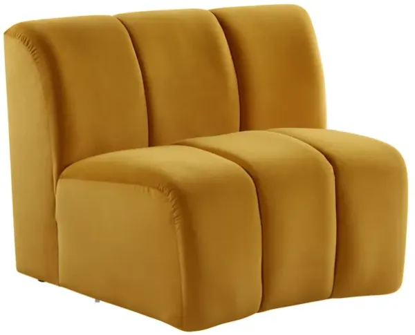 Velvet Slipper Chair - Yellow And Black
