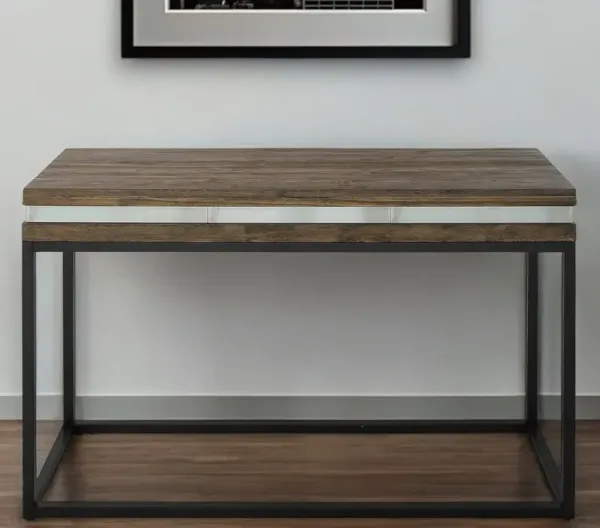 47" Frame Console Table - Brown And Black