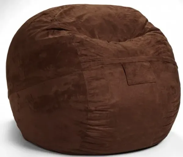 Classic Cozy Bean Bag Chair - Brown
