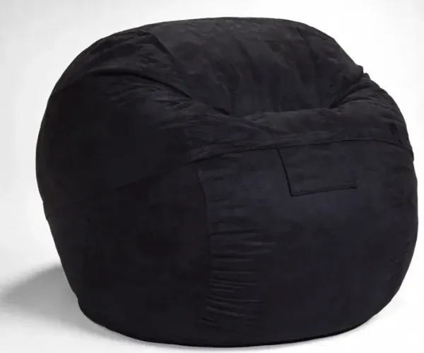 Classic Cozy Bean Bag Chair - Black