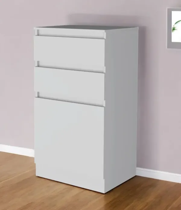 Two Drawer Standard Chest - White
