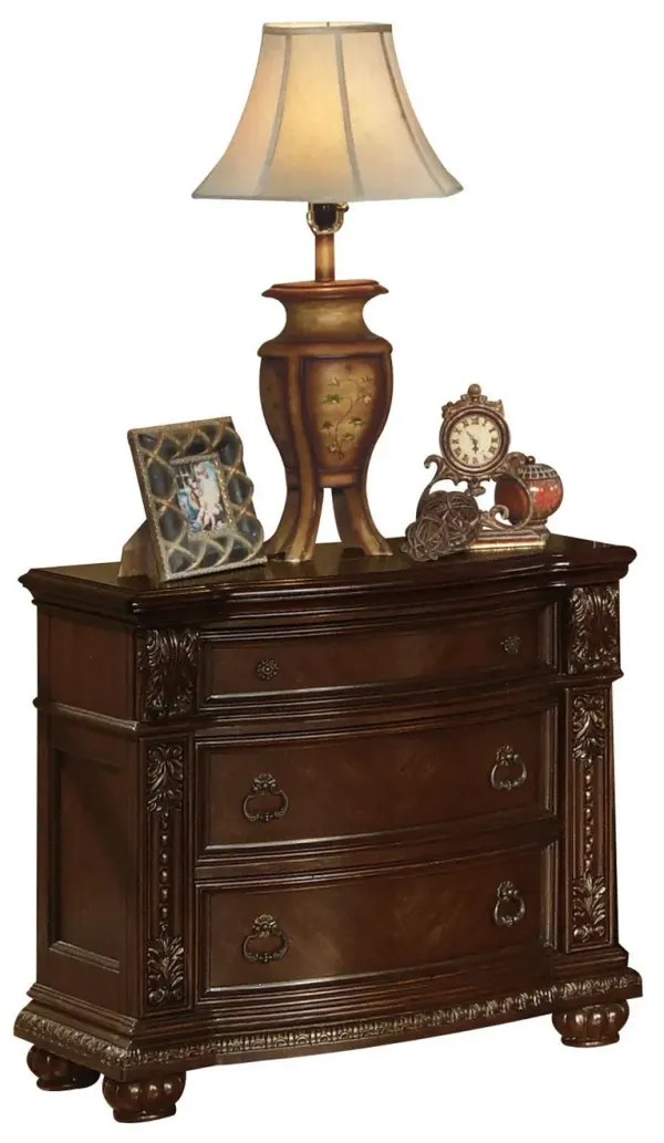Wood Nightstand (No Marble Top) - Cherry