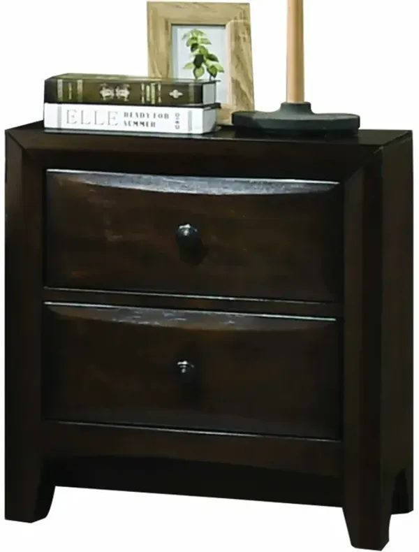 Wood Nightstand - Walnut