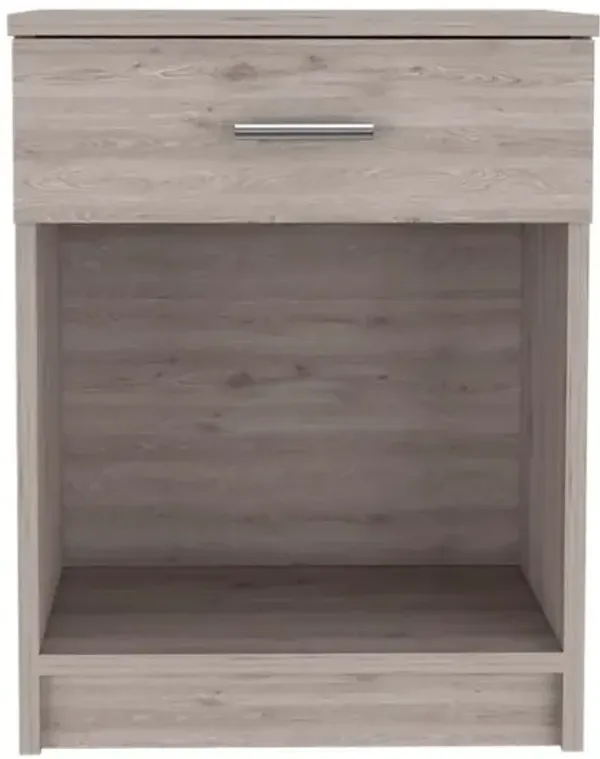 Sophisticated And Stylish Eco Nightstand - Light Gray