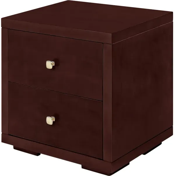 Two Drawer Nightstand - Espresso