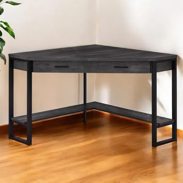 Corner Computer Desk - Black