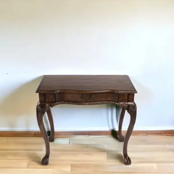 35" Solid Wood Writing Desk - Brown