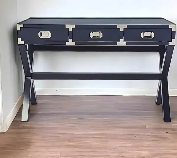Writing Desk With Three Drawers - Blue
