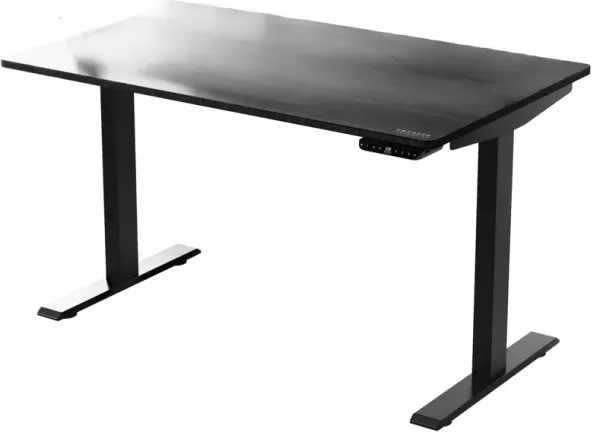 30" x 48" Adjustable Stainless Steel Standing Desk - Black