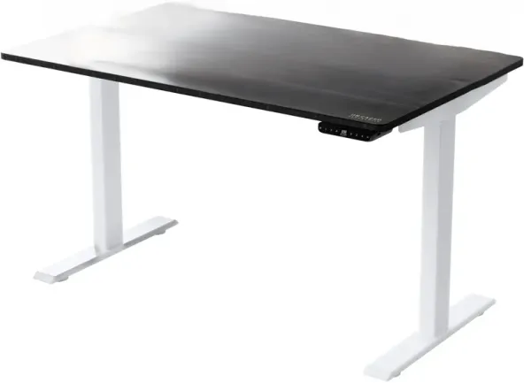 30" Adjustable Stainless Steel Standing Desk - Black And White