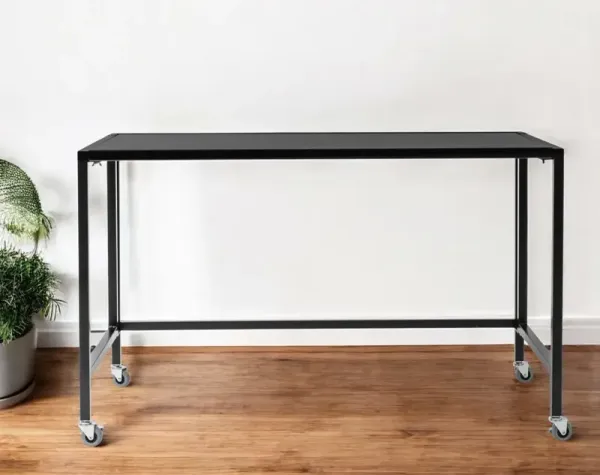 47.3" x 23.6" x 30" Writing Desk - Black