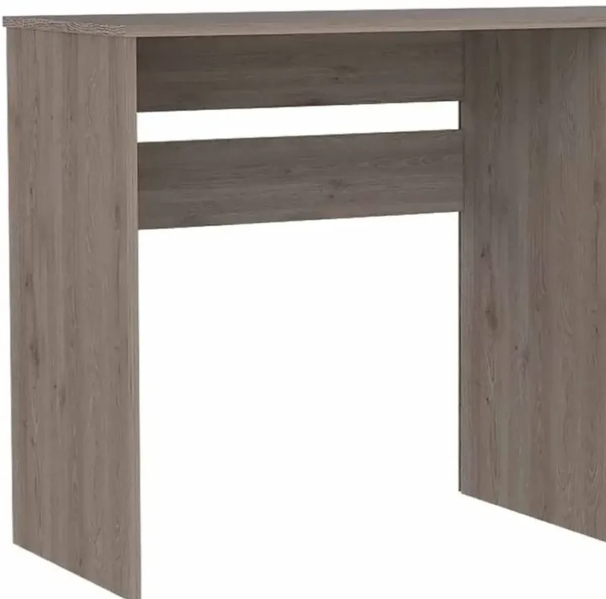 Computer Desk With Three Drawers - Light Gray