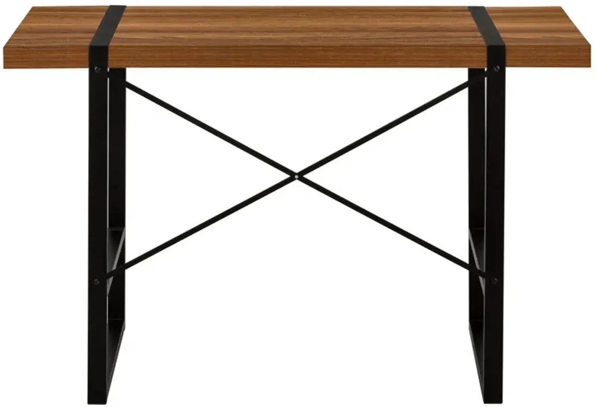 49" Computer Desk - Brown And Black