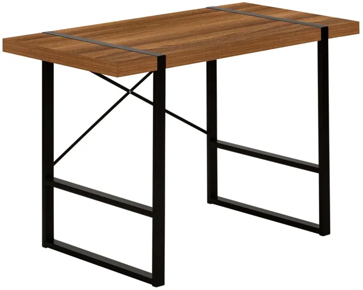 49" Computer Desk - Brown And Black