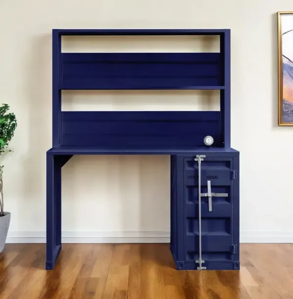 Iron Writing Desk - Blue