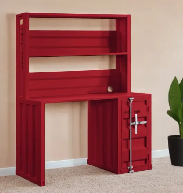 Iron Writing Desk - Red