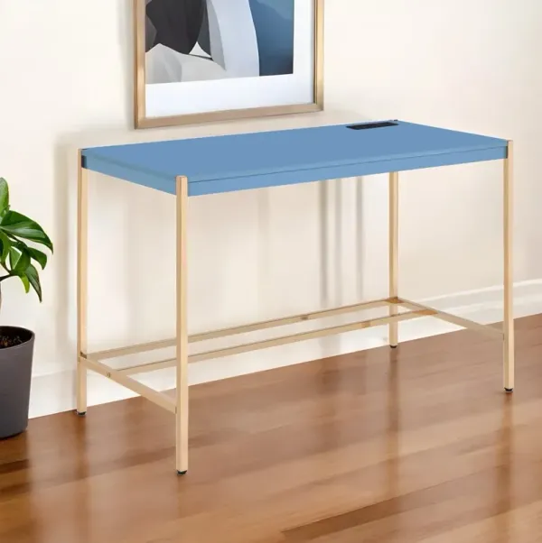 Writing Desk - Navy Blue And Gold