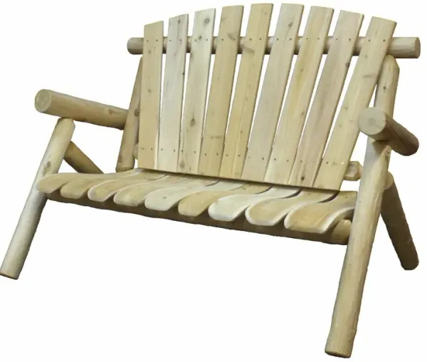 Wood Loveseat - Natural