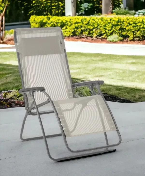 Steel Outdoor Zero Gravity Chair - Gray