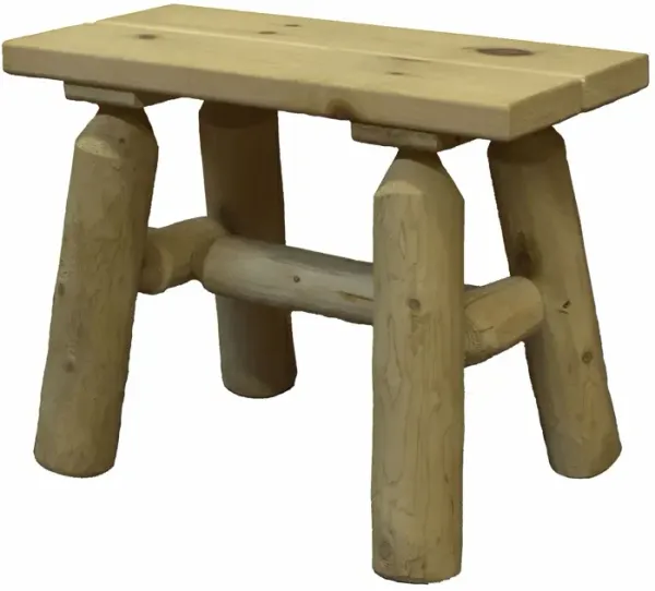 Wood End Bench Pair - Natural