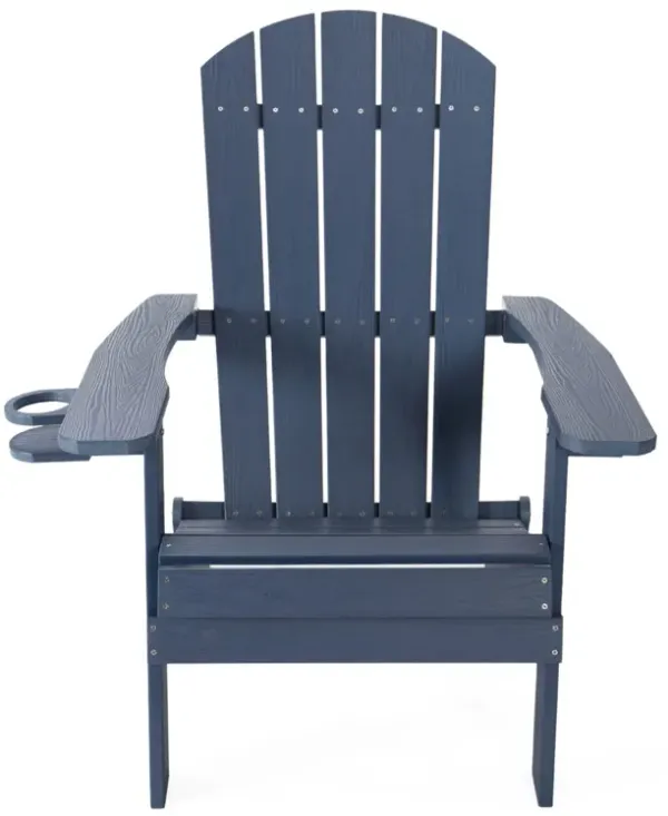 Heavy Duty Plastic Adirondack Chair - Navy Blue
