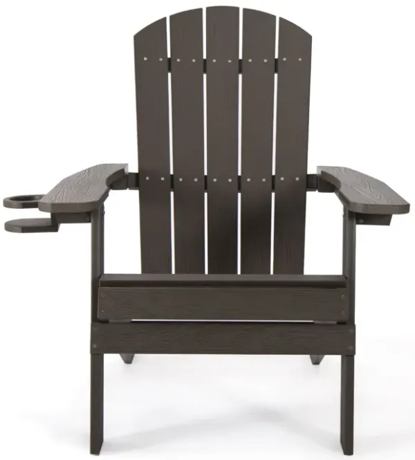 Heavy Duty Plastic Adirondack Chair - Chocolate