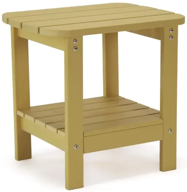 Plastic Outdoor Side Table - Yellow