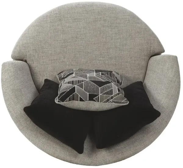 Megginson - Storm - Oversized Round Swivel Chair