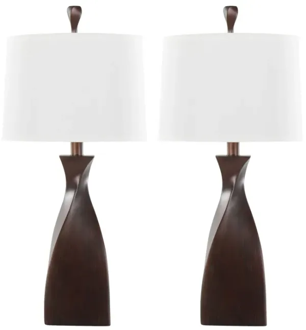 Curvo - Contemporary Polyresin Table Lamp (Set of 2)