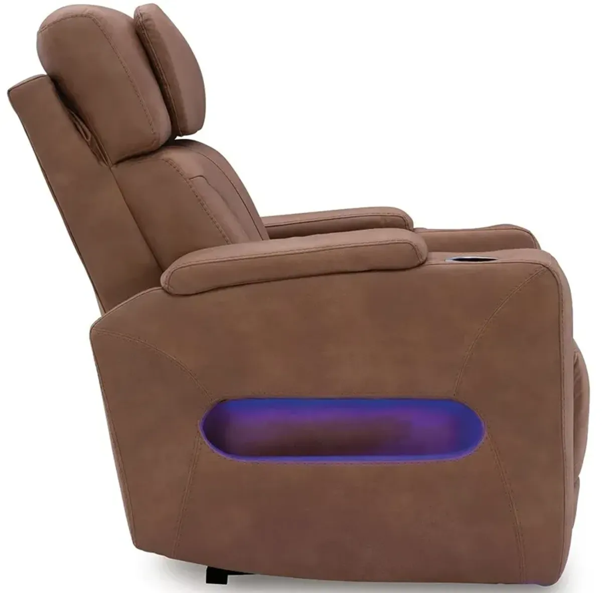 Clean-Slate - Power Recliner / Adj Headrest - Caramel