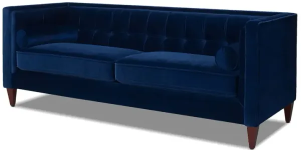 Jack - Modern Tuxedo Tufted Sofa - Navy Blue