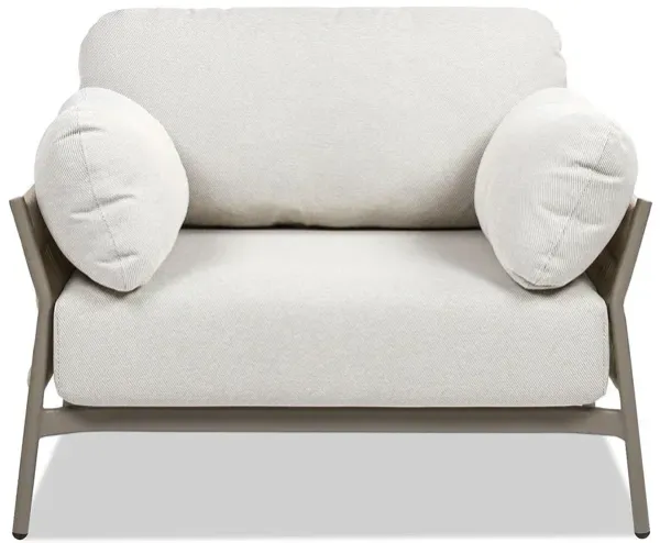 Jasper - Upholstered Patio Deep Seating Armchair - Wheat Beige