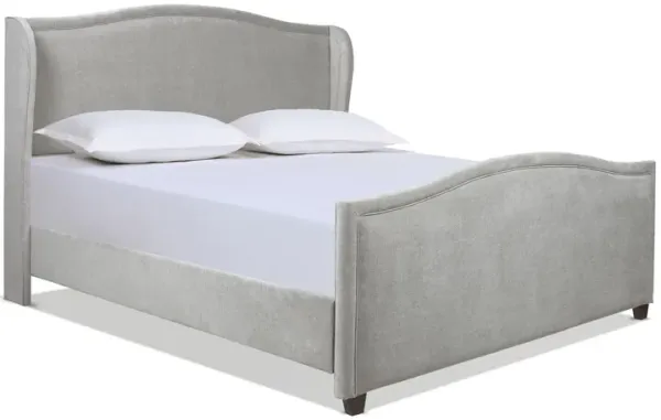 Carmen - Upholstered Wingback Panel Bed Frame