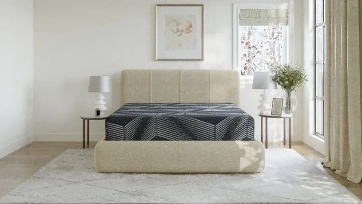 Phoenix 14 inch Gel Foam Queen size mattress with foundation